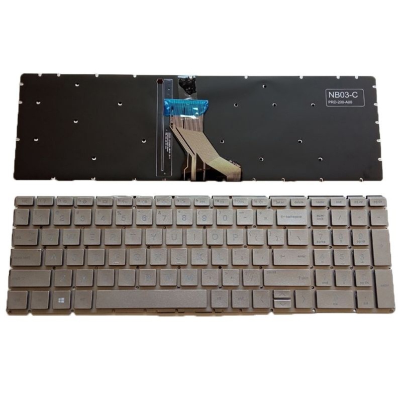 Btsg Original Layout Keyboard Laptop US Pengganti HP 15-DA 15-DB 15-DX 15-DA1005DX 15-DA0002DX Tanpa Bingkai