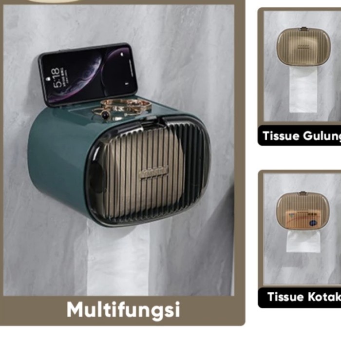 C27 Premium Tissue Box Tempat Tisu Mewah Tempel Dinding Minimalis