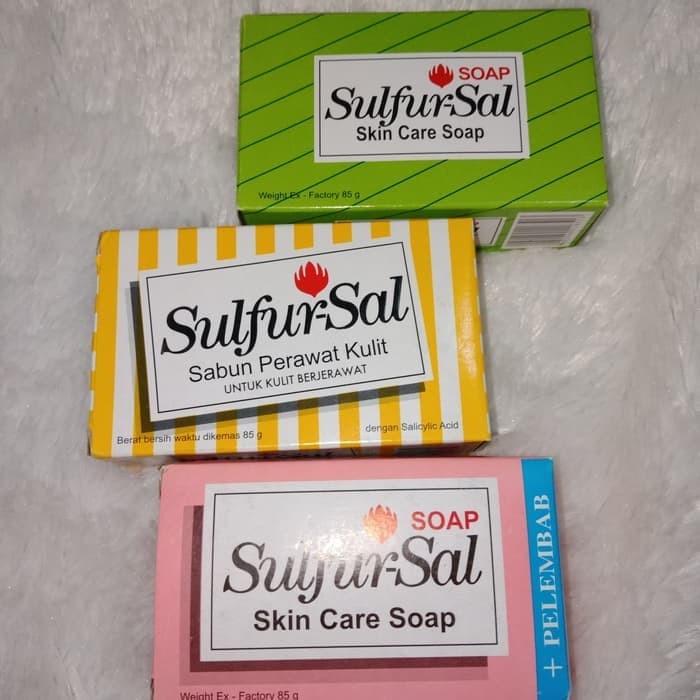 Sulfur Sal Soap 85gr Sabun Batang Sulfur