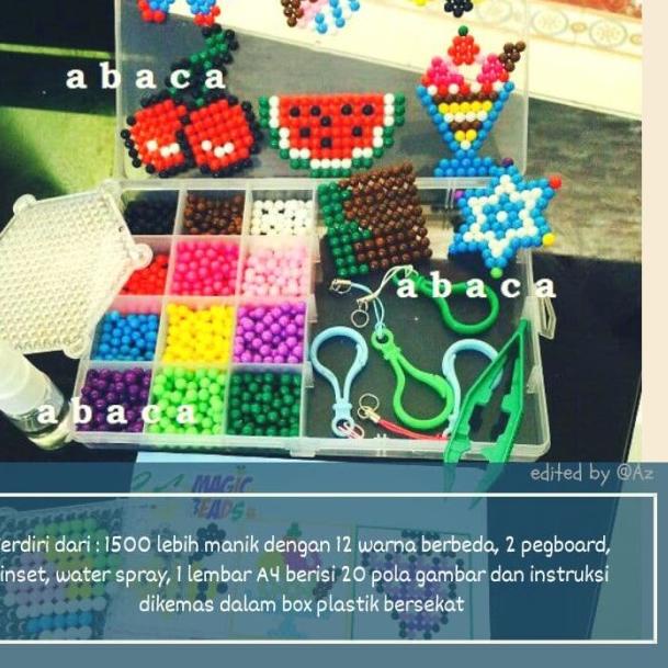 Mainan Edukasi Anak Abaca Magic Beads