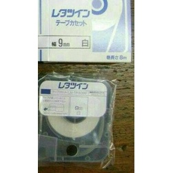 

letatwin max LM-TP309w/pita lebel tape cassette/max letatwin 9mm putih