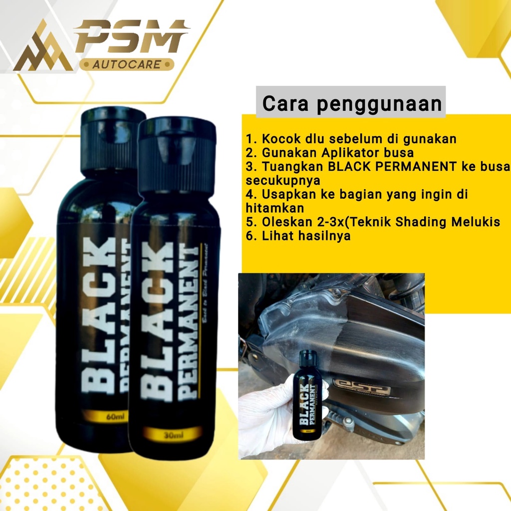 PENGHITAM BODY MOTOR PERMANENT,  [Penghitam motor/mobil, Trim Restorer, Dasboard, Body motor/ mobil]
