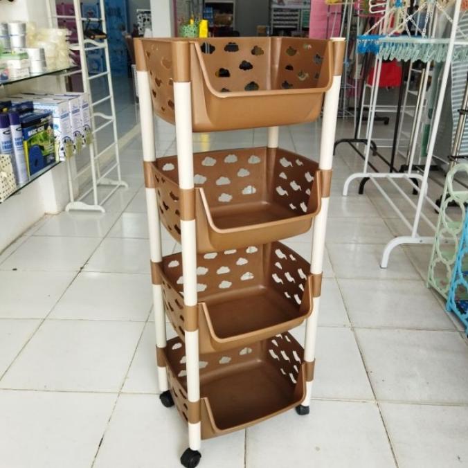 Rak Salon Buena Serbaguna 4 Susun Plastik