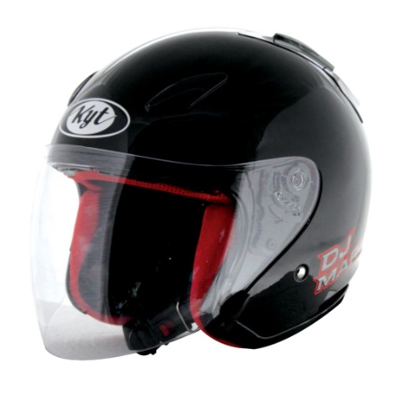 KYT DJ Maru - Solid Black-XL