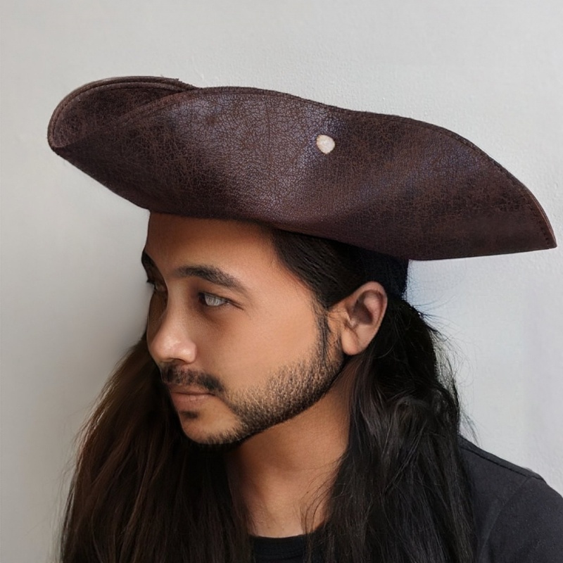 Topi pirates bajak laut motif kulit halloween