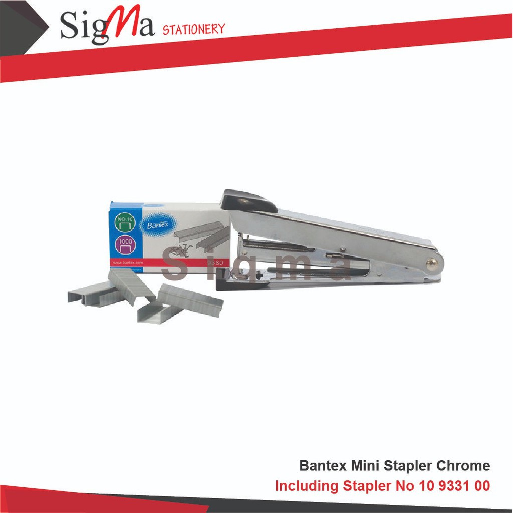 

Stapler Chrome Bantex Including Staples 9331 No 10