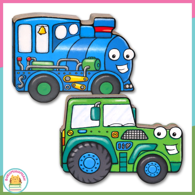 Train / Tractor Shaped Vehicle Board Book (WW)