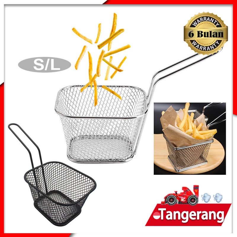 Keranjang Kentang Goreng/ Stainless Fried Basket/ Keranjang French Fries/ Saringan Kentang Goreng