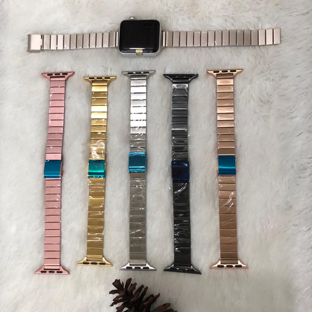 Strap Apple Watch Stainless Resin Link Series 1 2 3 4 5 SE 6 7 8 Ultra