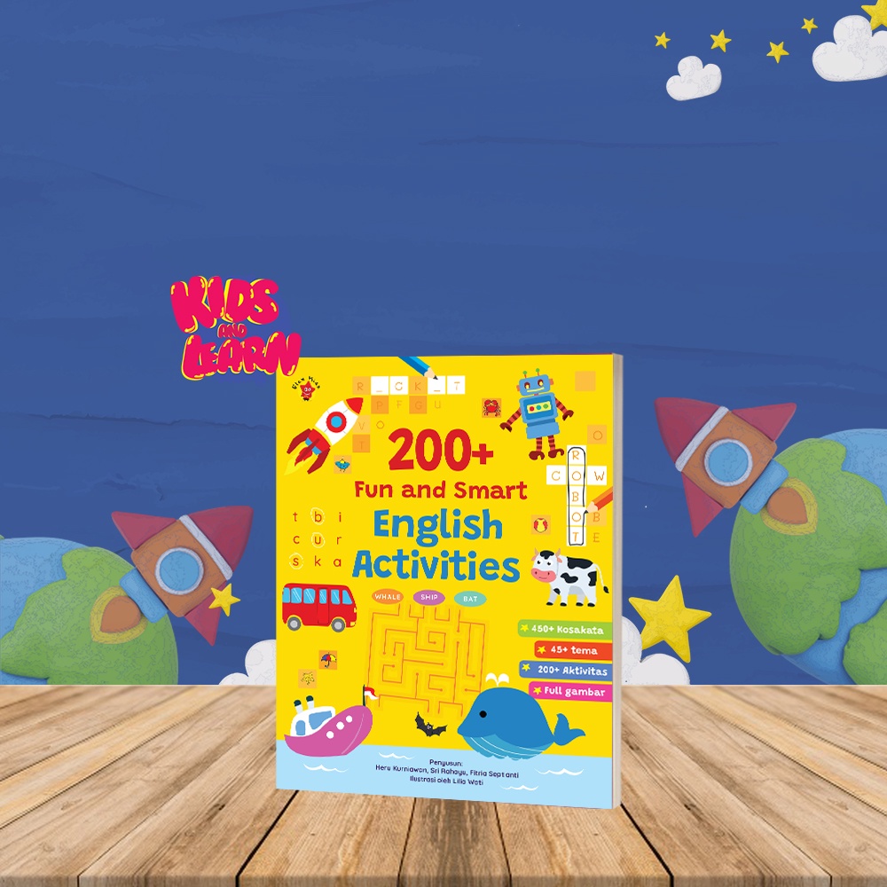 Buku Aktivitas Anak Tk Paud Belajar Baca Tulis Bahasa Ingris Fun And Smart English Activities Anak T