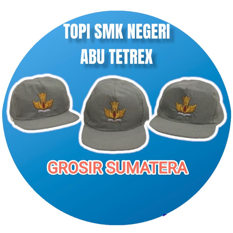 TOPI SMA SMK NEGERI ABU TETREX BORDIR / TOPI SEKOLAH SMA SMK