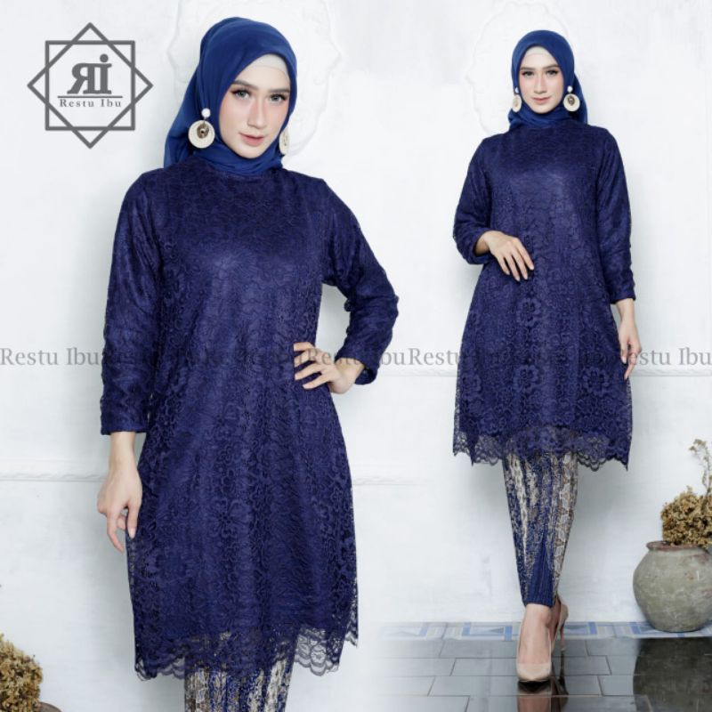 KEBAYA TUNIK BROKAT MODERN | TUNIK BRUKAT | KEBAYA MODERN | KEBAYA TILE | KEBAYA FAVORITE | KEBAYA WISUDA| OUTFIT KEBAYA WANITA