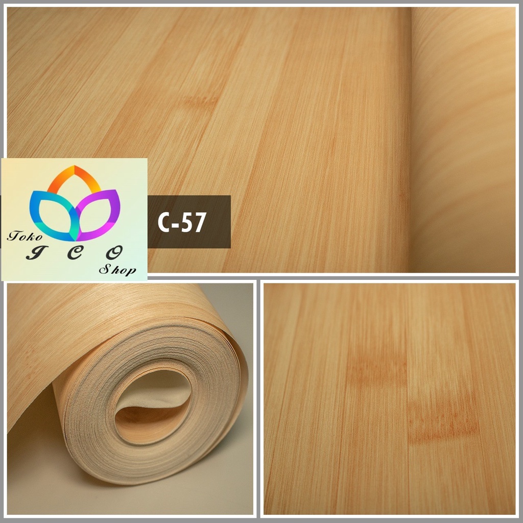 Wallpaper Dinding Vinyl Motif Kayu Papan