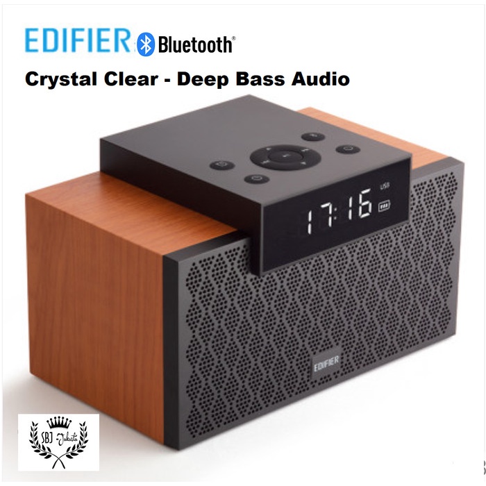 {RajaStore} Edifier M260 Speaker Bluetooth Portable 20 Watt RMS 3D Sound DEEP BASS - Brown Berkualit