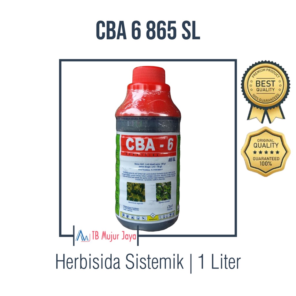 Cba 6 865 Sl Dimetil Amina 865 G/L Herbisida Sistemik 1 Liter