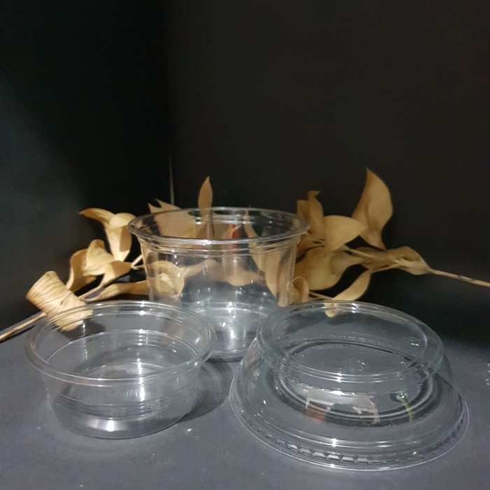 cup puding + vla, RSC98-290+Cup 3oz double lock+half dome lid (1 set)