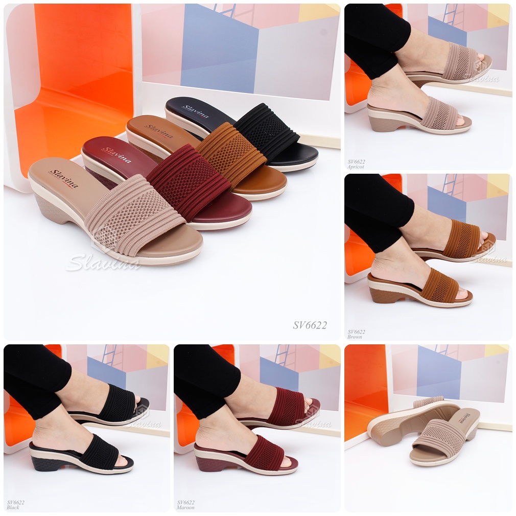 BIG SALE - Ivony Seivona - SV6622 Sendal Slavina Heels Wedges Series