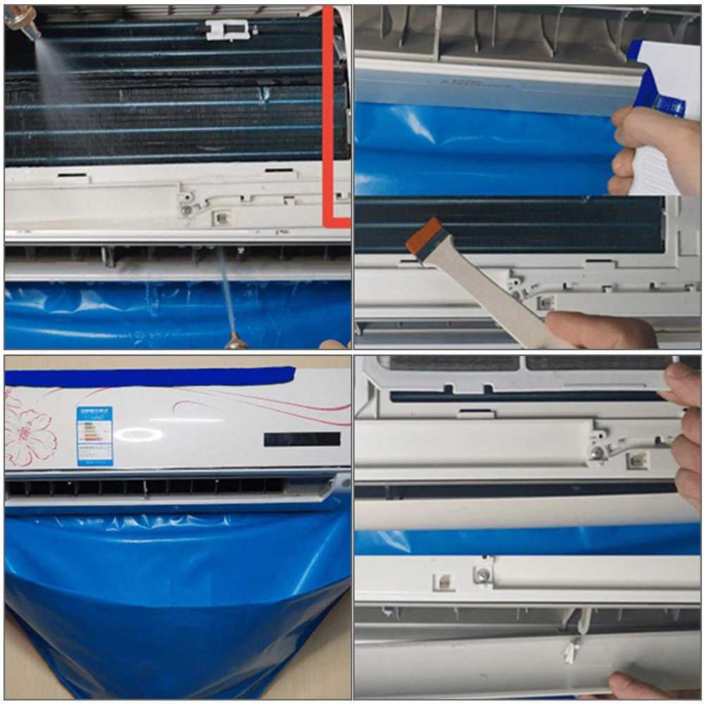 COD Plastik Cuci AC Air Conditioner Cleaning Cover Waterproof / Plastik Cuci ac besar Cover ac plasrik service ac