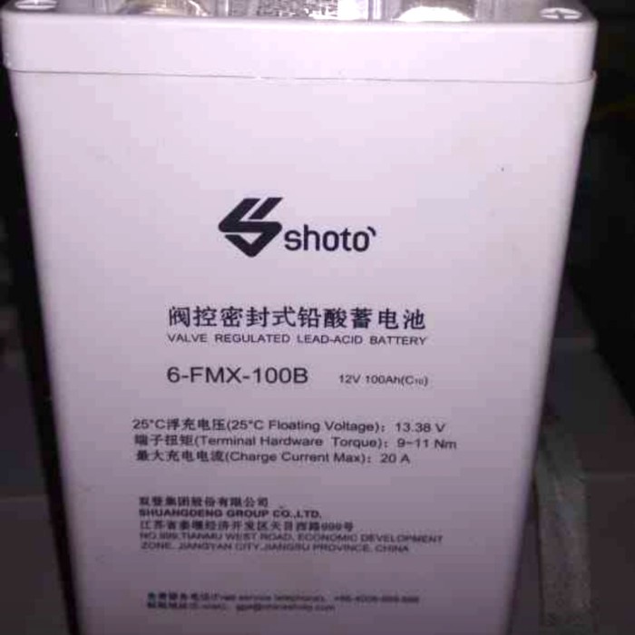 battery shoto 100ah