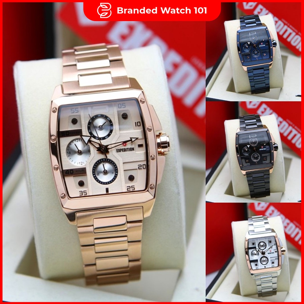 ORIGINAL Jam Tangan Wanita Expedition Stainless E 6636 / E6636 / 6636 Garansi Resmi 1 Tahun.