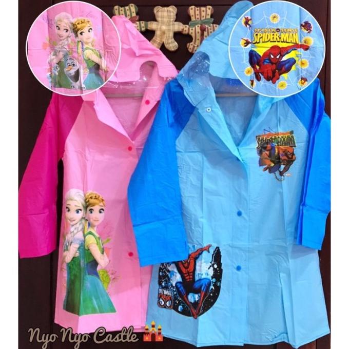 JAS HUJAN / RAIN COAT PLASTIC TERUSAN ANAK SMALL SIZE FROZEN PRINCESS RG56464EFD