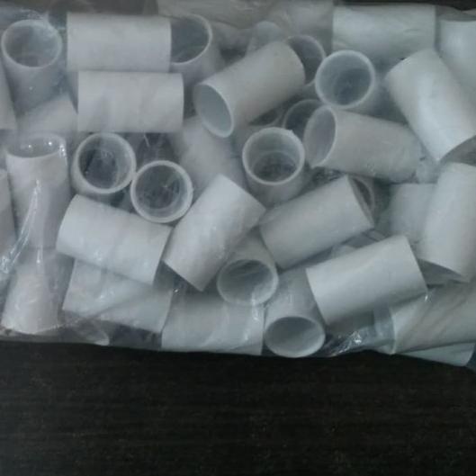 100 Buah Soket Pipa Listrik Conduit Sok Sock Socket Sambungan Lurus