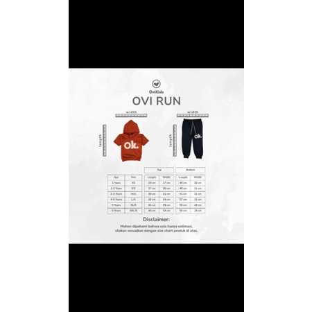 OVIKIDS OVI RUN- Setelan anak hoodie setelan anak perempuan laki laki (1-6 tahun )