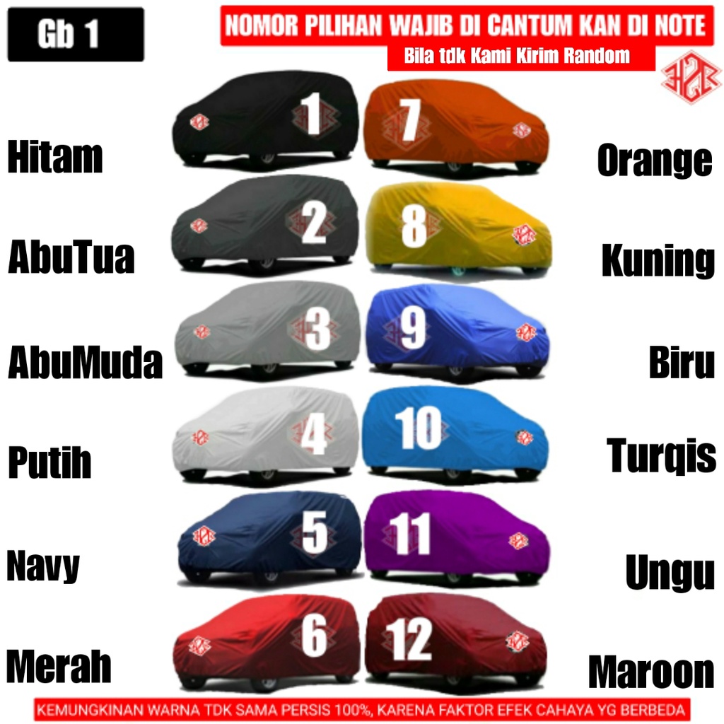 Cover Mobil Pajero,Fortuner,Reborn,Crv Turbo,Almaz,Alphard,Doble Cabin,Santa Fe, BhnPolyesterPremium