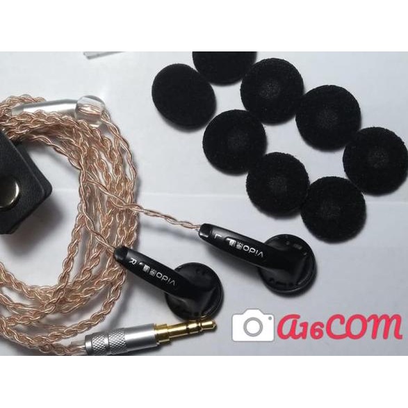 EARBUD VIDO MIC DIY RECABLE v2 - Biru