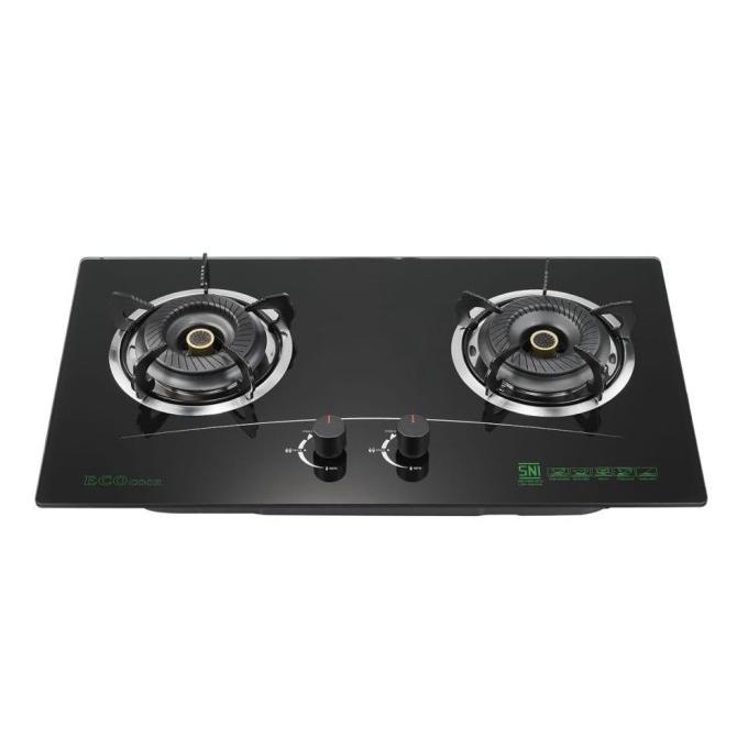 QS258 KOMPOR GAS TANAM 2 TUNGKU ECO COOK DF698674R