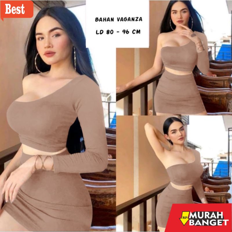model dress terbaru 2022 1676 Dress Sexy/Dress Korea/Oneshoulder Sexy/Stelan Pesta Sexy/Baju Pesta W