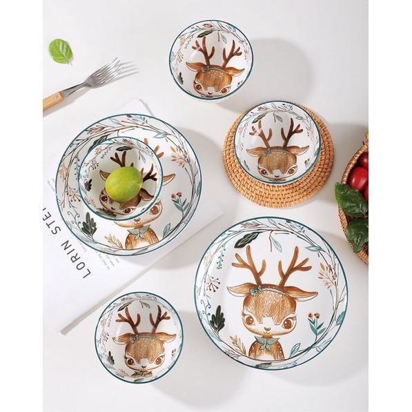 

Promo Kado Hampers Natal Piring Set Keramik Motif Rusa Cod Dan Best Seller