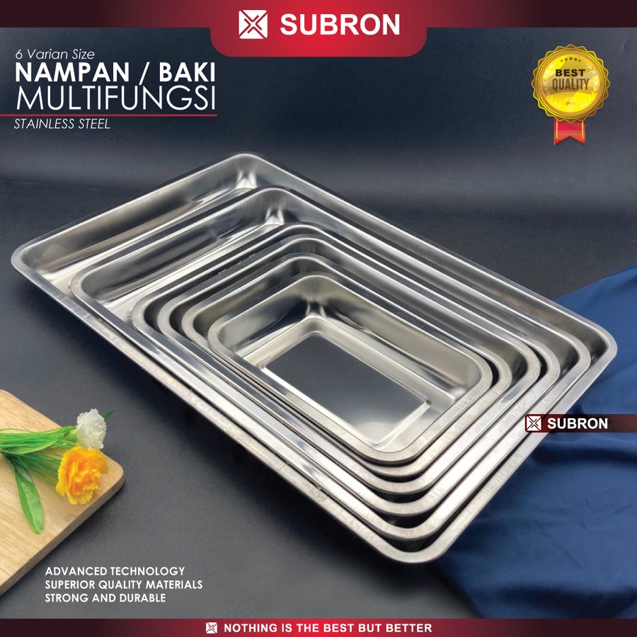 Nampan Stainless 27cm x 20cm - Subron