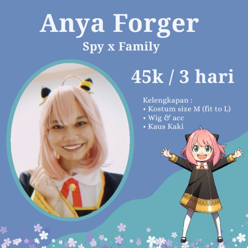 RENTAL : Anya Forger Spy x Family Cosplay