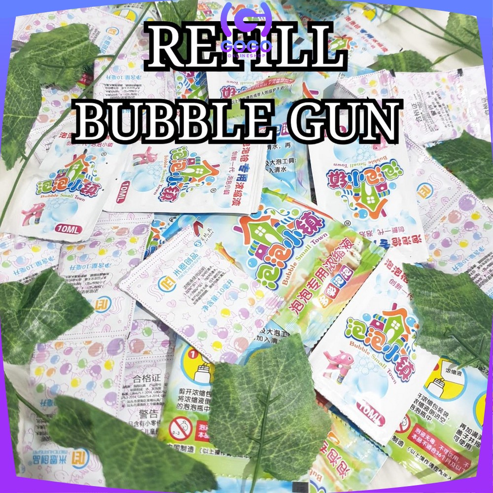 GOGO-M174 REFILL Bubble Gun Isi Ulang Gelembung Sabun / Refill Pistol Air Mainan Anak Bubble Camera