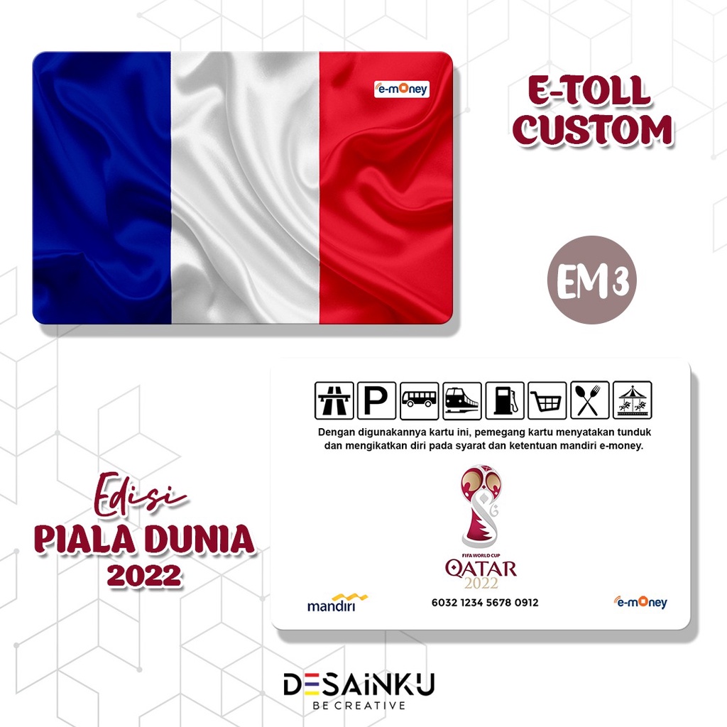 EMONEY / TAP CASH / BRIZZI / FLAZZ Edisi PIALA DUNIA 2022