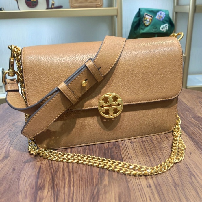 [Instant/Same Day]916   Original TB litchi pattern head layer cowhide material ladies shoulder bag messenger bag chain bag  ttb