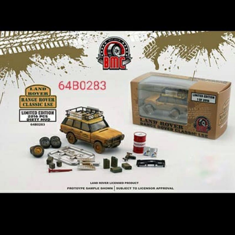 BM Creations 1/64 Range Rover Classic LSE Dirty Mud version