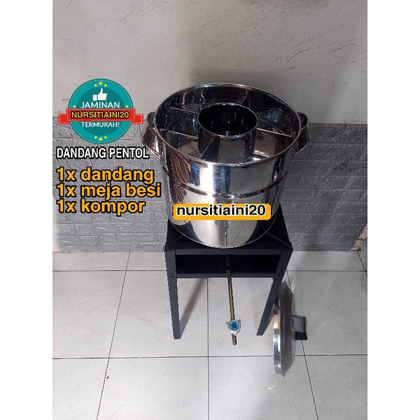 Dandang pentol bakso stainless set meja/ Dandang bakso malang /panci bakso