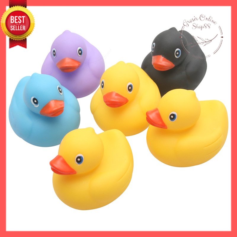 GOS - E308 - MAINAN Bebek Karet Mainan Mandi Anak/COLORFUL RUBBER DUCK