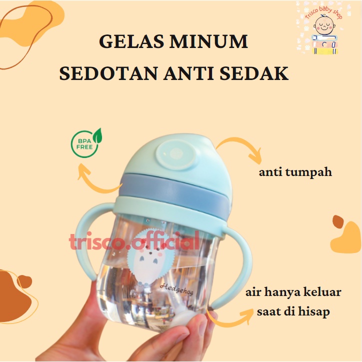 Botol Minum Anak Unik Sedotan Unik Anti Tumpah Anti Pecah⁴