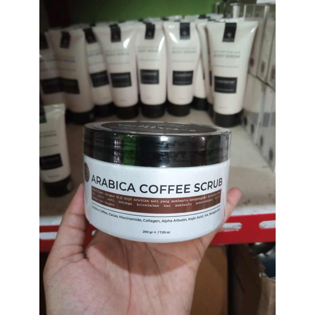 QEILA - BODY SCRUB DSAVIOR ARABICA COFFE SCRUB BPOM D’SAVIOR