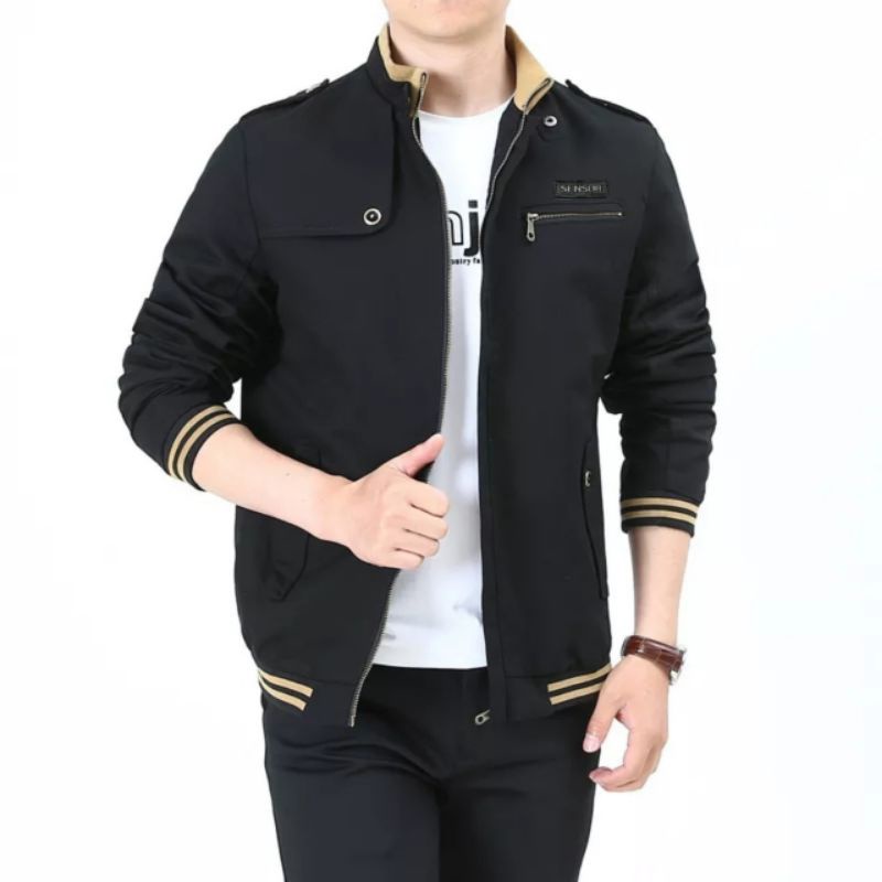 Jaket Bomber Pria Champion Sensor Terbaru / Jaket Bomber Pria Kanvas / Jaket Bomber Pria Champion