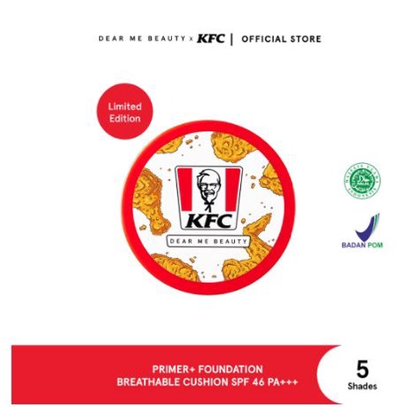 Dear Me Beauty X KFC Primer + Foundation Breathable Cushion SPF46 PA+++
