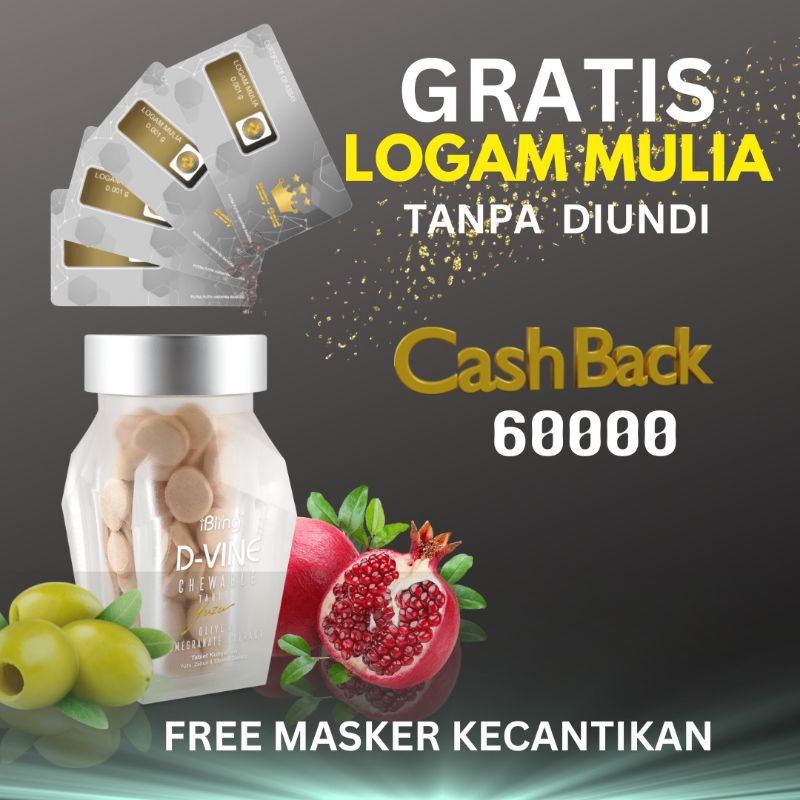 PROMO  D VINE Original 60 Tablet kolagen Kecantikan