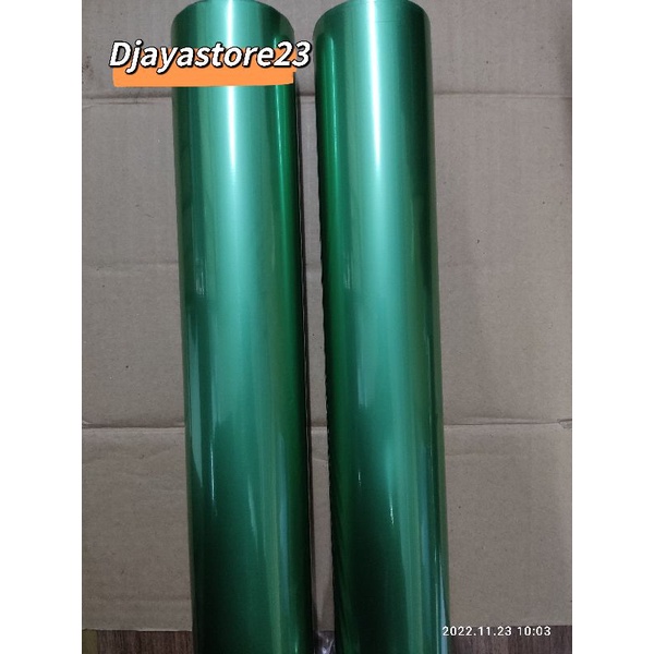 hot stamping foil/kertas foil, poly emboss warna HIJAU DOVE SF Y140 /1roll 64cm x 120m