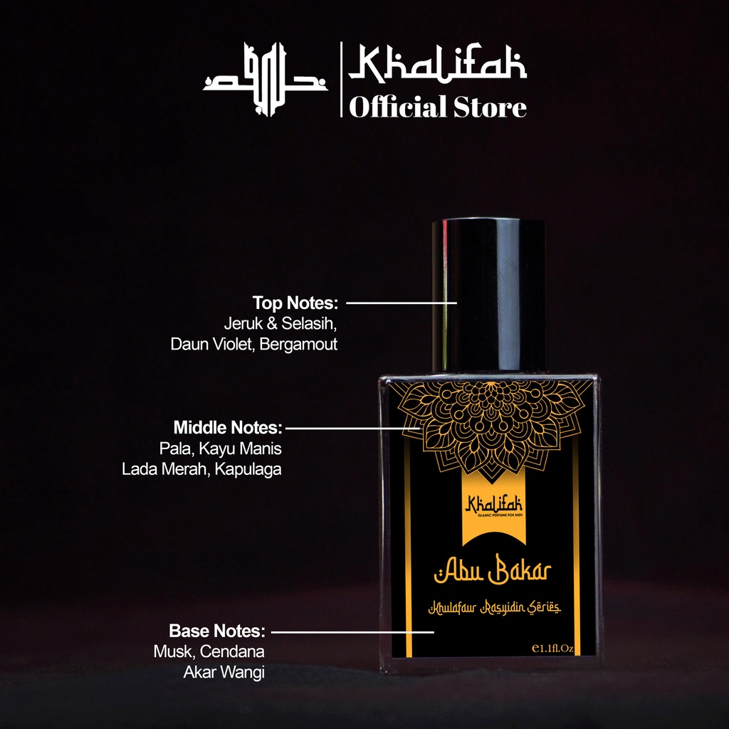 “ Parfum Khalifah ABU BAKAR | Minyak Wangi Islami Terbaik Khalifah Khulafaurrasyidin Series “
