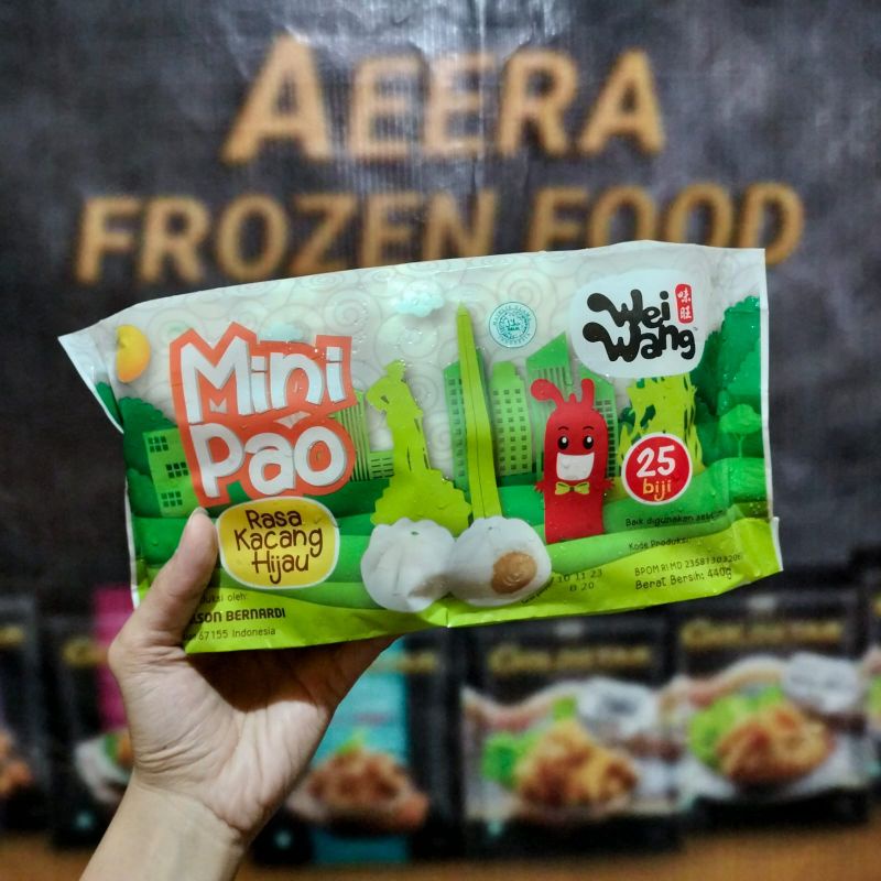 

Wei Wang Mini Pao Kacang Hijau 25Biji 440Gr