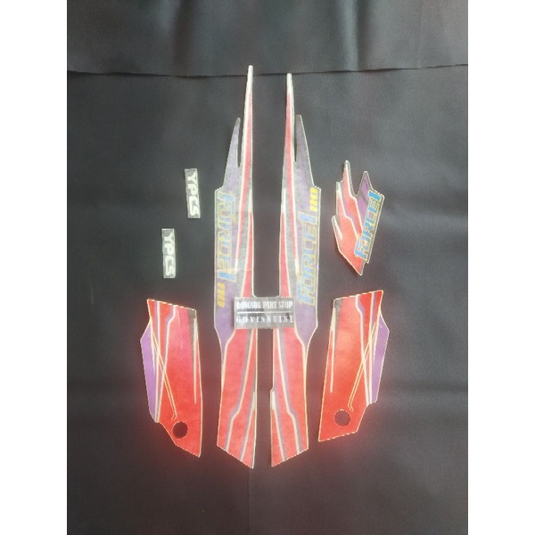 striping stiker sticker lis force1 force 1 1994 1995 merah nos