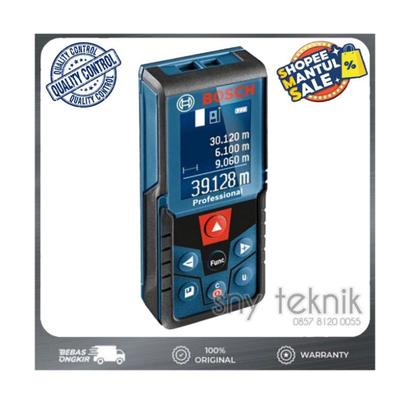 BOSCH Meteran Laser Digital 40 Meter - Digimatic Laser Distance Meter